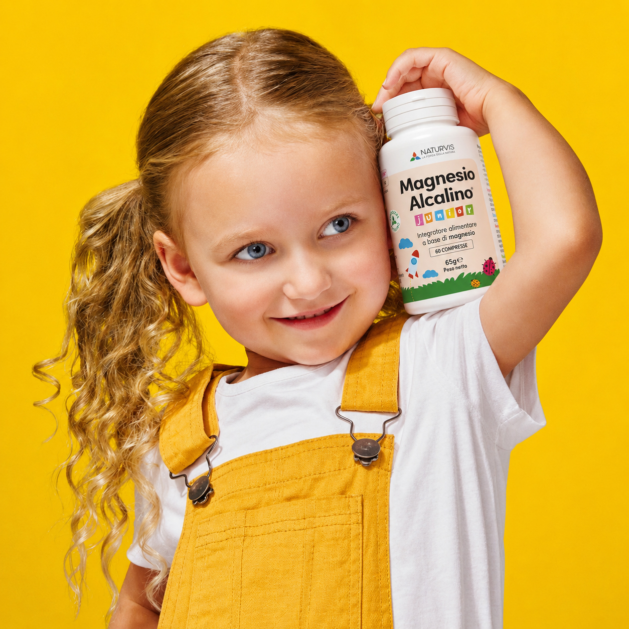 Bambina con Magnesio Junior