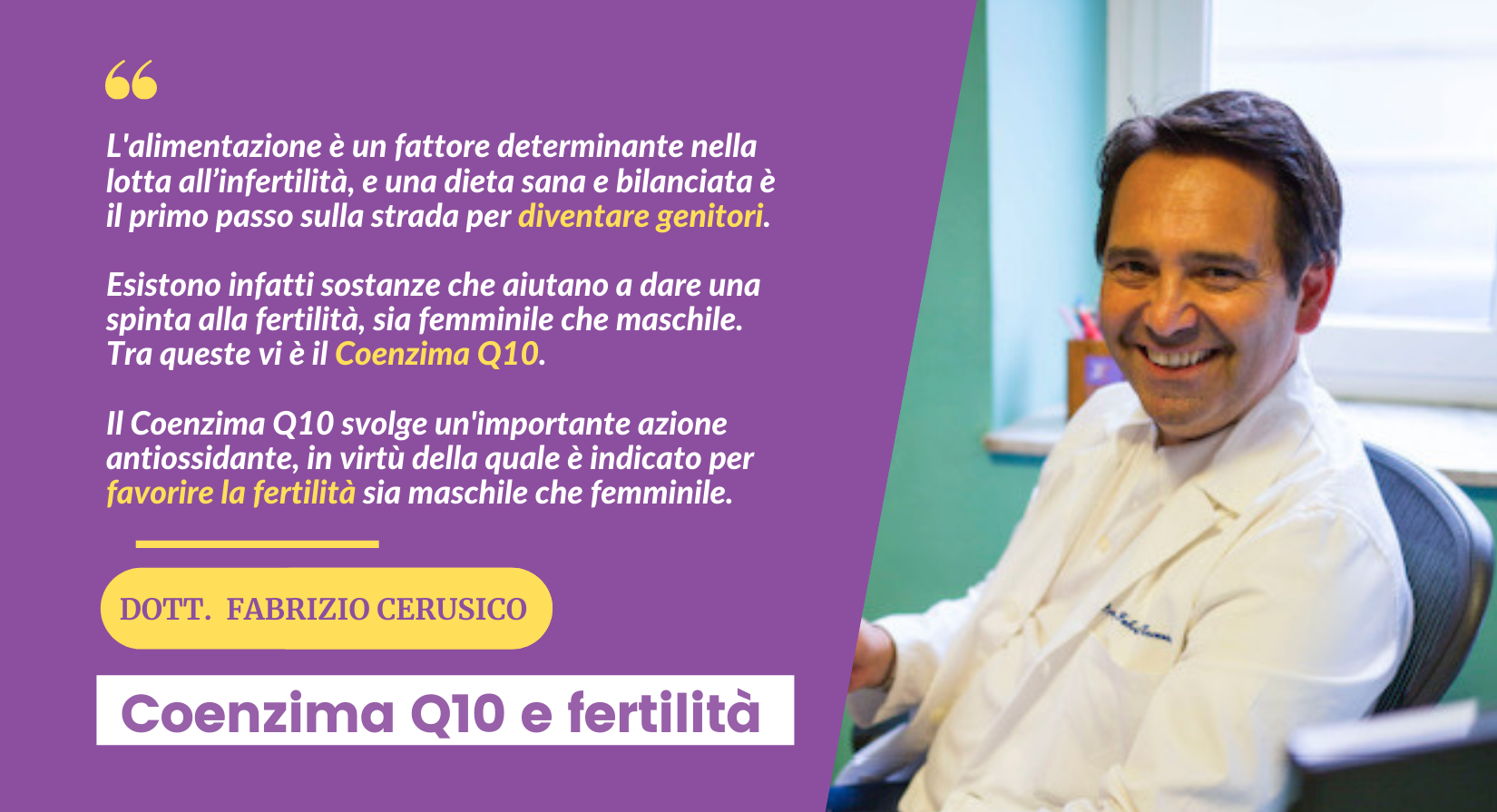 Coenzima Q10 e fertilità di coppia