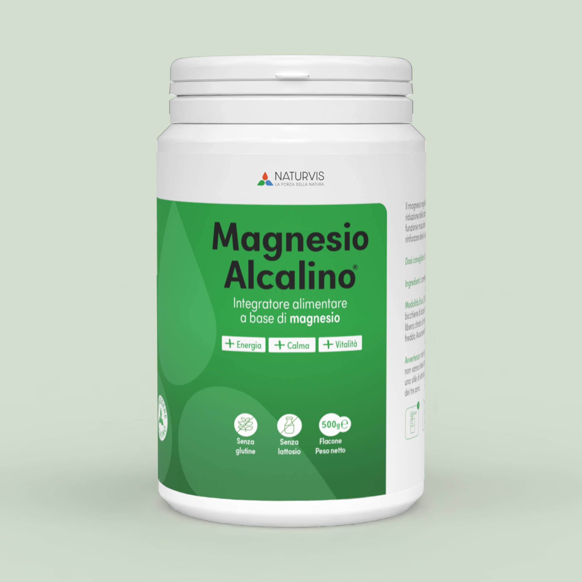 Integratore di magnesio alcalino 500 grammi