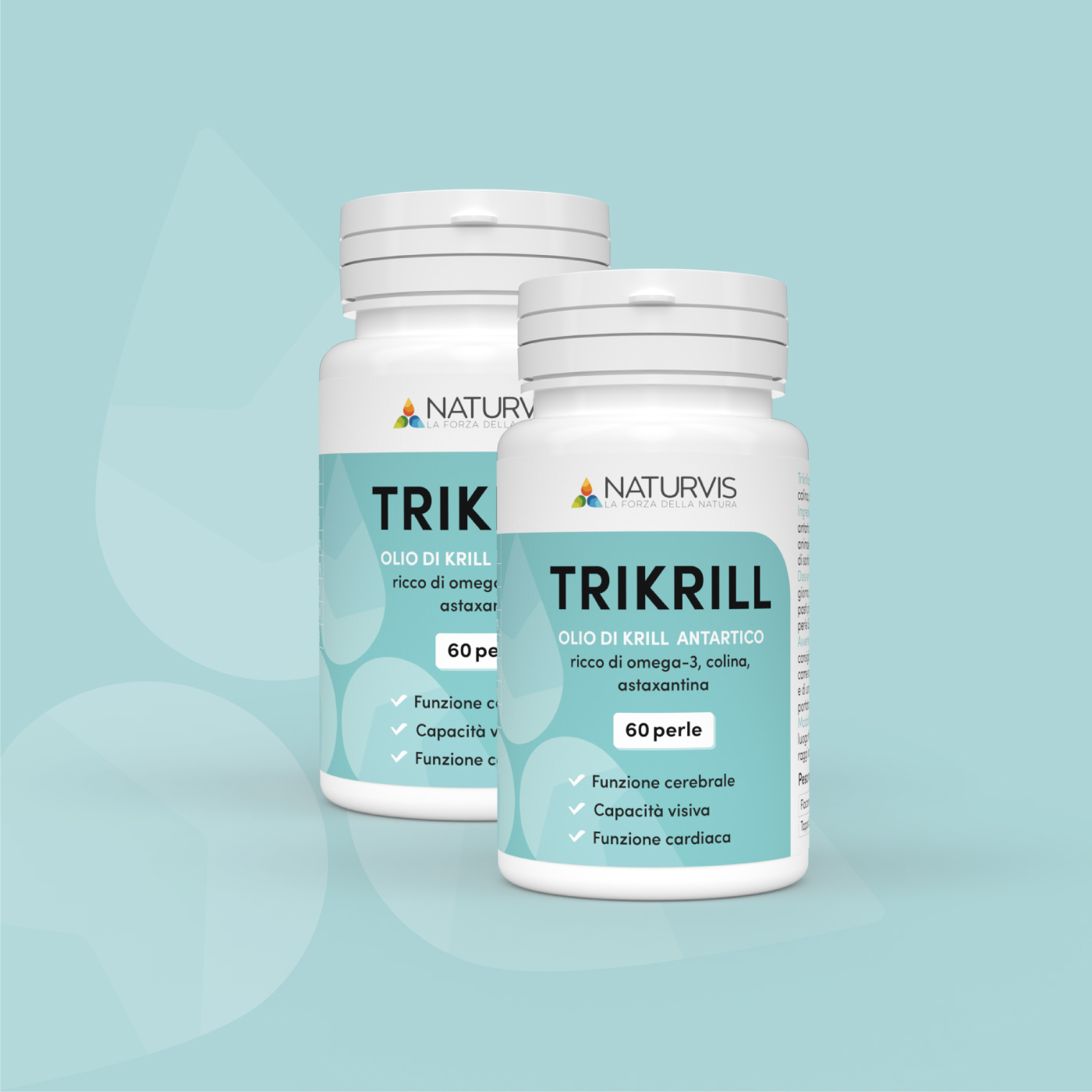 2 Confezioni di Trikrill 60 perle