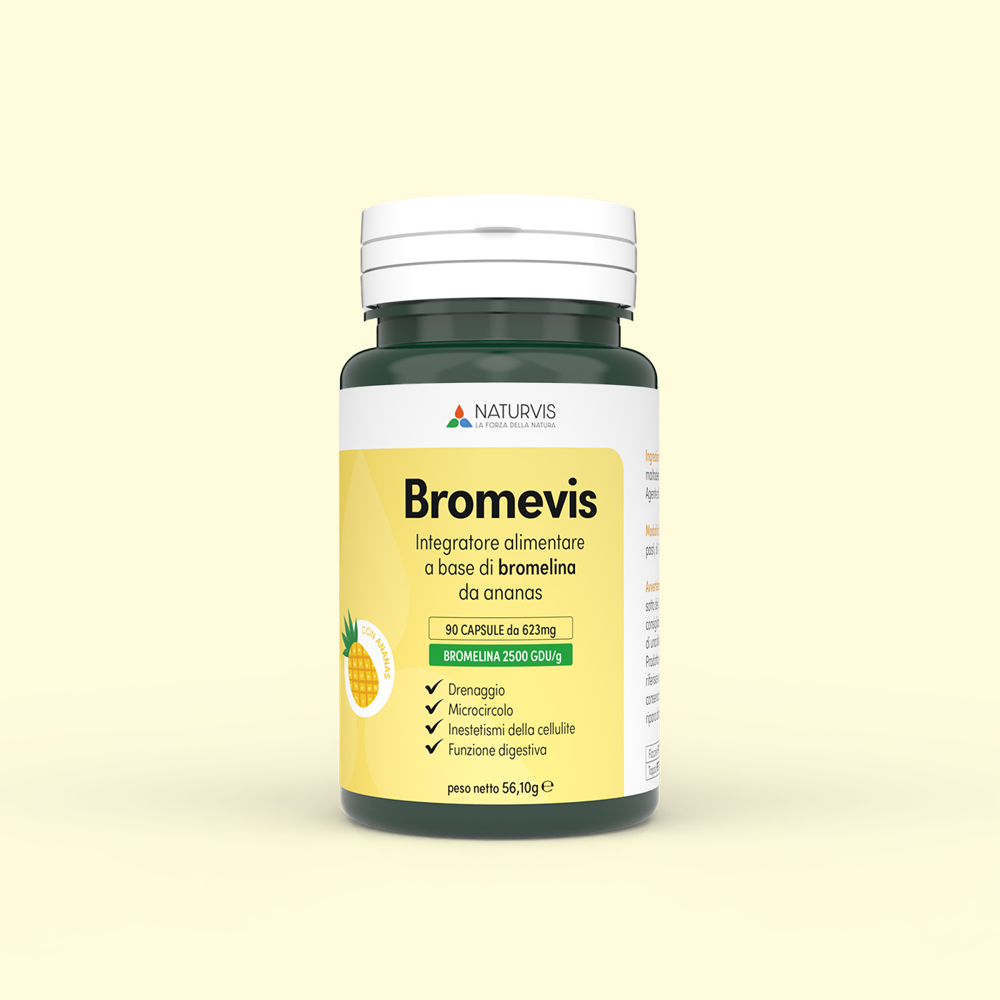 Integratore alimentare di bromelina
