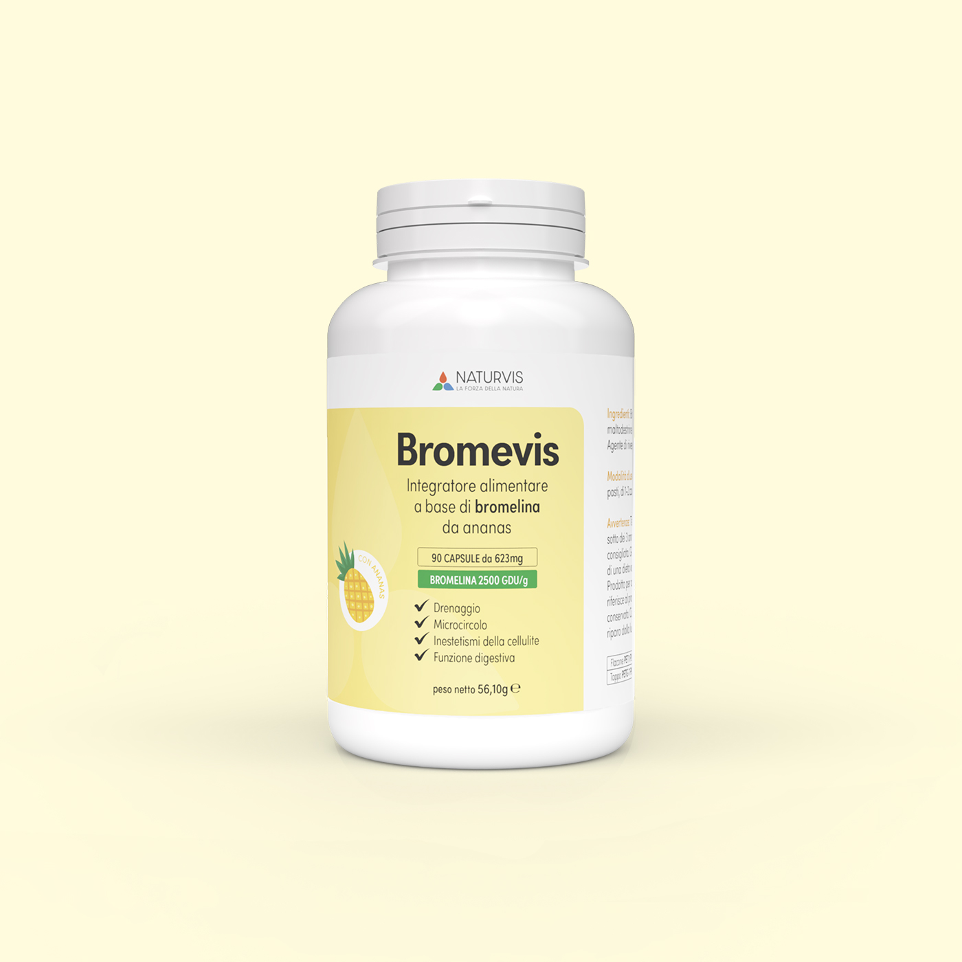 Integratore alimentare di bromelina